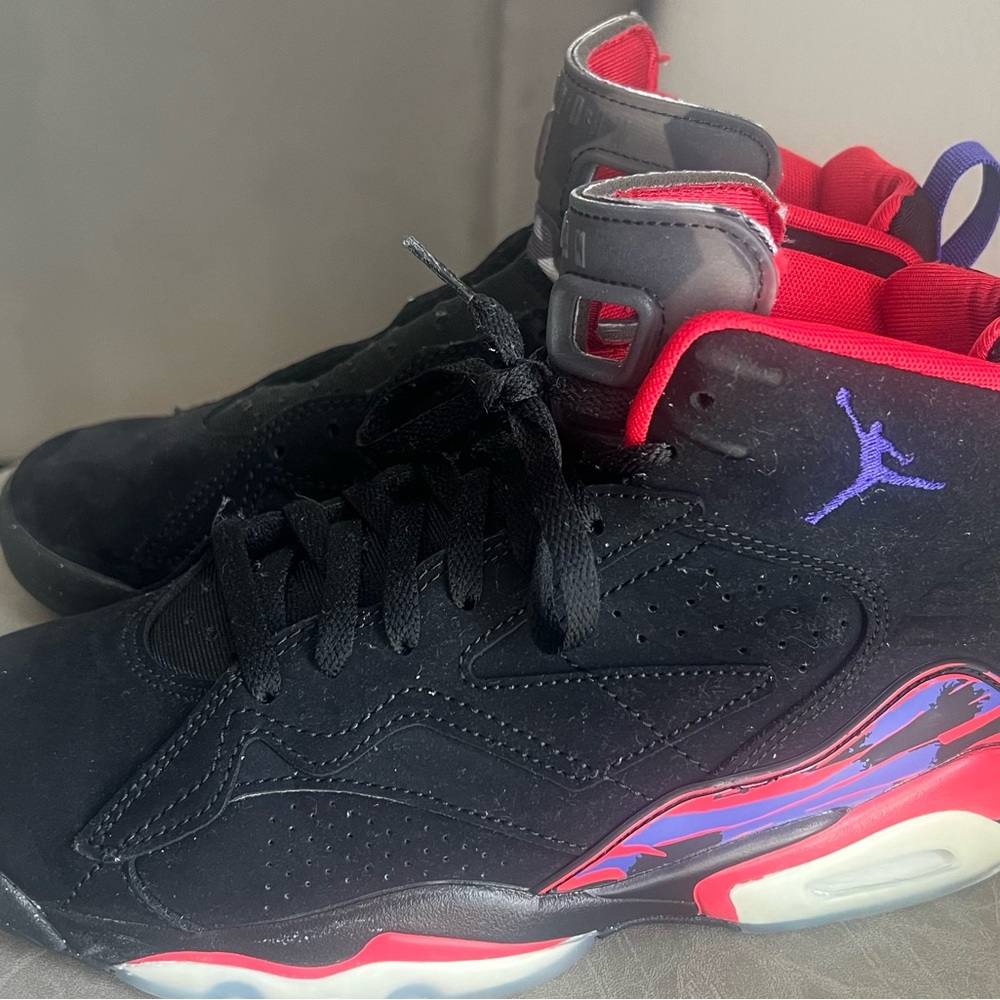 Jordan Kids Sneakers in Black, Red, and Purple
